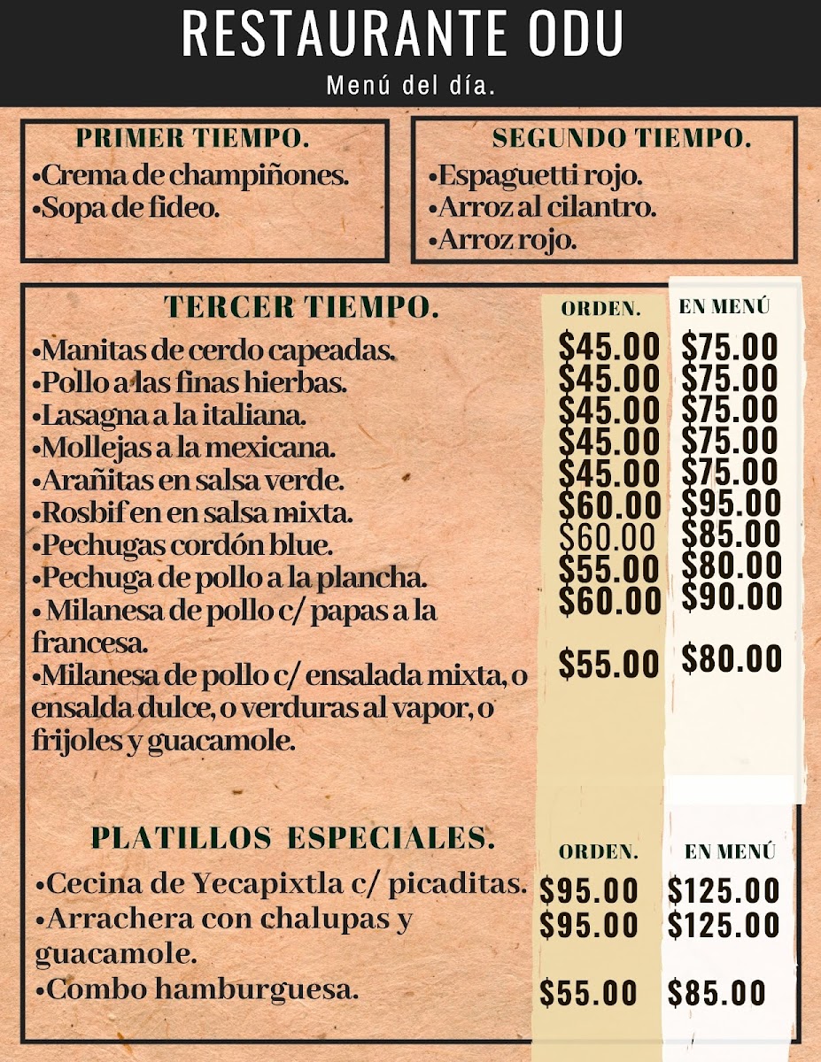 Restaurante ODU Menu - Image 4